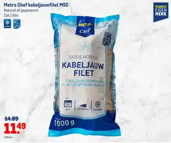 Makro Metro Chef kabeljauwfilet MSC Naturel of gepaneerd aanbieding