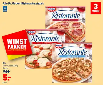 Makro Alle Dr. Oetker Ristorante pizza's aanbieding