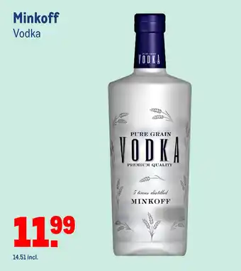 Makro Minkoff Vodka aanbieding