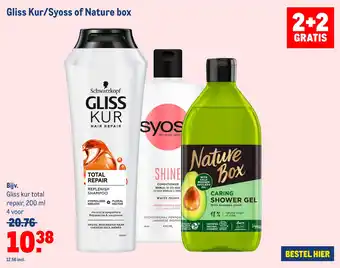 Makro Gliss Kur/Syoss of Nature box aanbieding