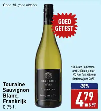 ALDI Touraine sauvignon blanc, frankrijk 0.75 L aanbieding