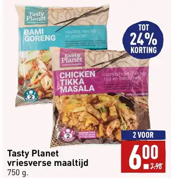 ALDI Tasty planet vriesverse maaltijd 750g aanbieding