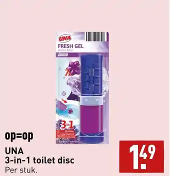 ALDI UNA 3-in-1 toilet disc aanbieding