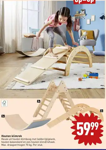 ALDI Houten klimrek aanbieding