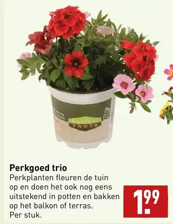 ALDI Perkgoed trio aanbieding