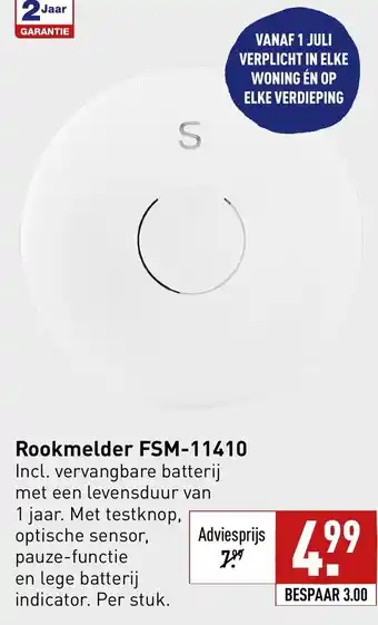 ALDI Rookmelder FSM-11410 aanbieding