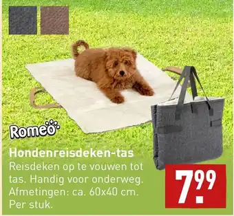 ALDI Hondenreisdeken-tas aanbieding