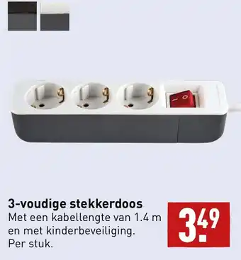 ALDI 3-voudige stekkerdoos aanbieding