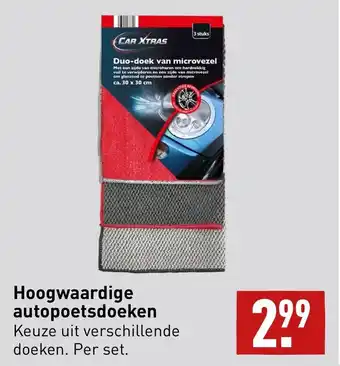 ALDI Hoogwaardige autopoetsdoeken aanbieding