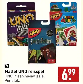 ALDI Mattel UNO reisspel aanbieding