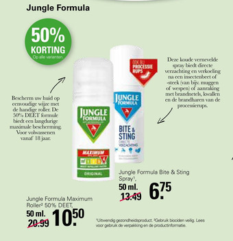 De Online Drogist Jungle Formula aanbieding