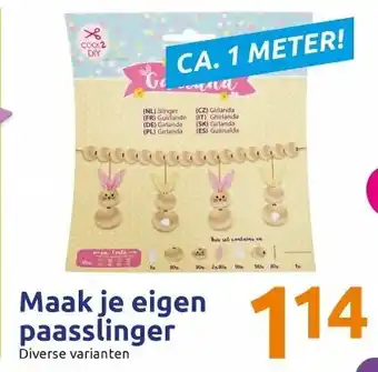 Action Maak je eigen paasslinger aanbieding