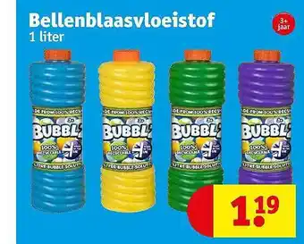 Kruidvat Bellenblaasvloeistof aanbieding