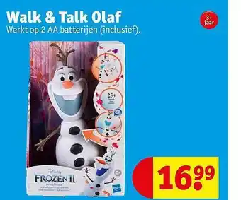 Kruidvat Walk & Talk Olaf aanbieding