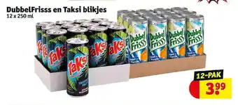 Kruidvat DubbelFrisss En Taksi Blikjes aanbieding