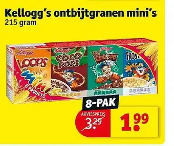 Kruidvat Kellogg's Ontbijtgranen Mini's aanbieding