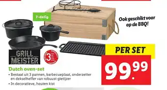 Lidl GrillMeister Dutch oven-set per set aanbieding