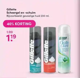 Drogisterij Visser Gillette Scheergel En -schuim aanbieding