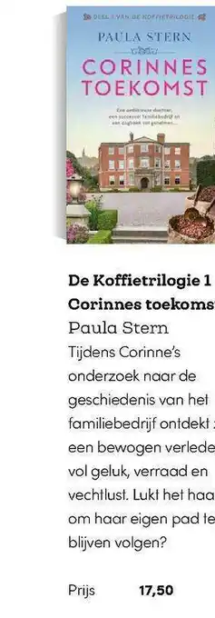 BookSpot De Koffietrilogie 1 Corinnes Toekoms - Paula Stern aanbieding