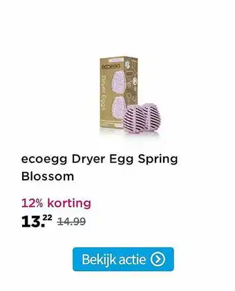 Plein.nl Ecoegg Dryer Egg Spring Blossom 12% Korting aanbieding