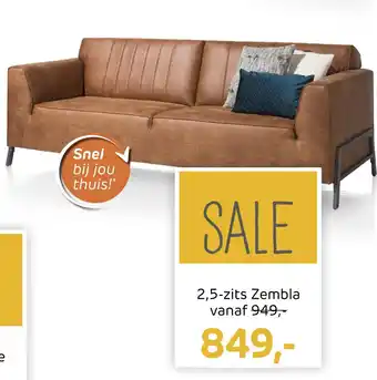 Henders & Hazel 2,5-zits Zembla vanaf aanbieding