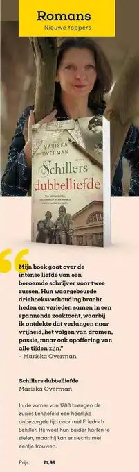 BookSpot Schillers Dubbelliefde - Mariska Overman aanbieding