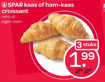 Spar Kaas of ham-kaas croissant aanbieding