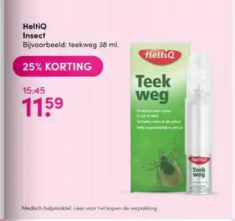 Drogisterij Visser HeltiQ Insect 25% Korting aanbieding