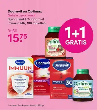 Drogisterij Visser Dagravit En Optimax 1+1 Gratis aanbieding