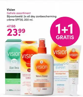 Drogisterij Visser Vision 1+1 Gratis aanbieding