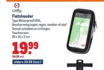 Makro Celly Fietshouder Waterproof XXXL aanbieding