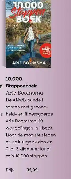 BookSpot 10.000 Stappenboek - Arie Boomsma aanbieding