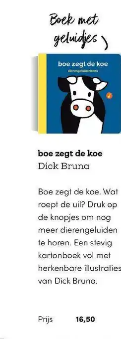 BookSpot Boe Zegt De Koe - Dick Bruna aanbieding