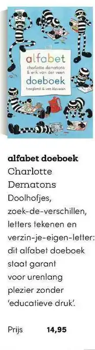 BookSpot Alfabet Doeboek - Charlotte Dematons aanbieding