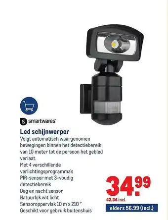 Makro Smartwares Led Schijnwerper aanbieding