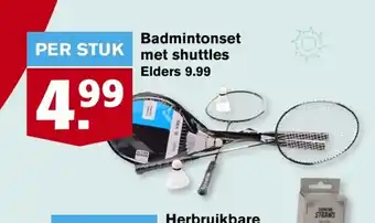 Hoogvliet Badmintonset met shuttles aanbieding