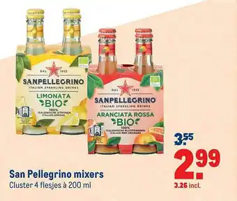 Makro San Pellegrino Mixers aanbieding