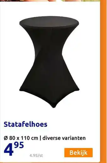 Action Statafelhoes Ø 80 X 110 Cm aanbieding