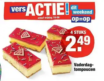 ALDI Vaderdagtompoucen aanbieding