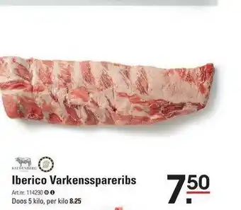 Sligro Iberico Varkensspareribs aanbieding