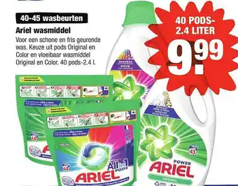 ALDI Ariel Wasmiddel aanbieding