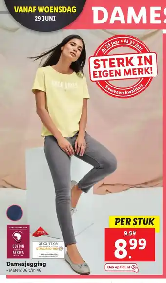 Lidl Damesjegging maten: 36 t/m 46 aanbieding