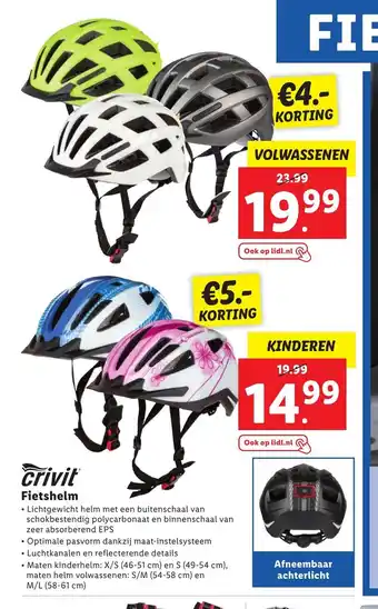 Lidl Crivit Fietshelm aanbieding