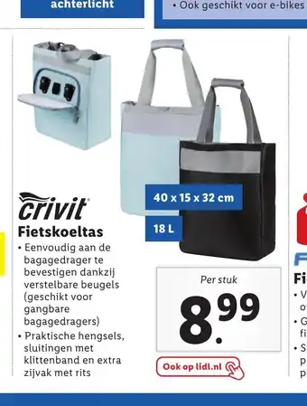 Lidl Crivit Fietskoeltas aanbieding