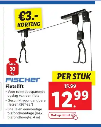 Lidl Fischer Fietslift aanbieding