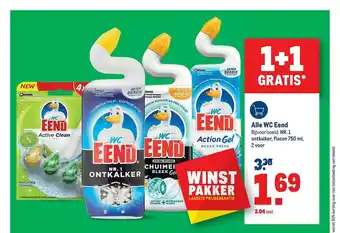 Makro Alle WC Eend 1+1 Gratis aanbieding