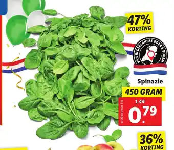 Lidl Spinazie 450 gram aanbieding