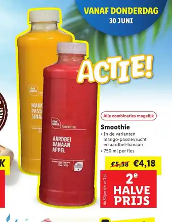 Lidl Smoothie 750 ml aanbieding