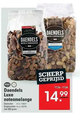 Sligro Daendels Luxe Notenmelange Gezouten Of Ongezouten aanbieding