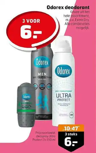 Trekpleister Odorex Deodorant aanbieding